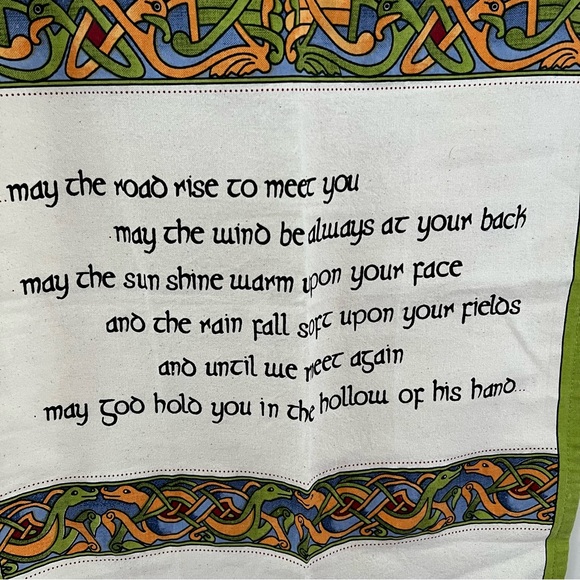 An Irish Blessing Tea Towel/Tapestry - Picture 3 of 6